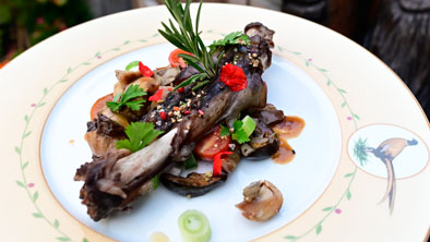 Herzhafte Speisen aus der Küche